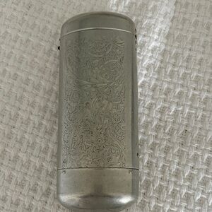 Elegant Silver Engraved Eye glass Case